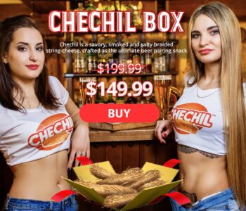 Chechil™ Smoked, Braided, String-Cheese Beer Snack Box (20 Pack)