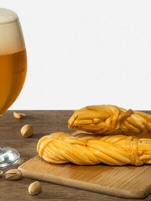 Chechil™ Smoked, Braided, String-Cheese Beer Snack (2 Pack)